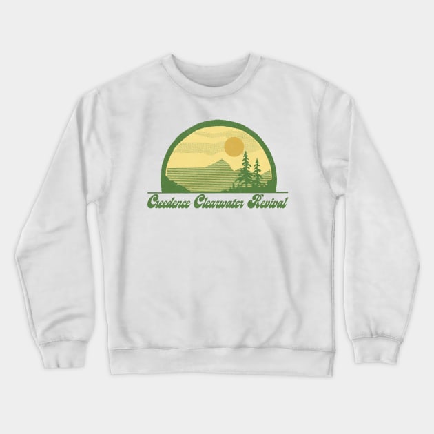 Creedence Clearwater Revival / Retro Style Sunset Design Crewneck Sweatshirt by DankFutura